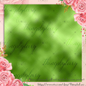 42 Luxury Greenery Foil Papers 12 inch, 300 Dpi Planner Paper, Commercial Use, Scrapbook Paper, Christmas Foil st patrick&#39;s day green foil