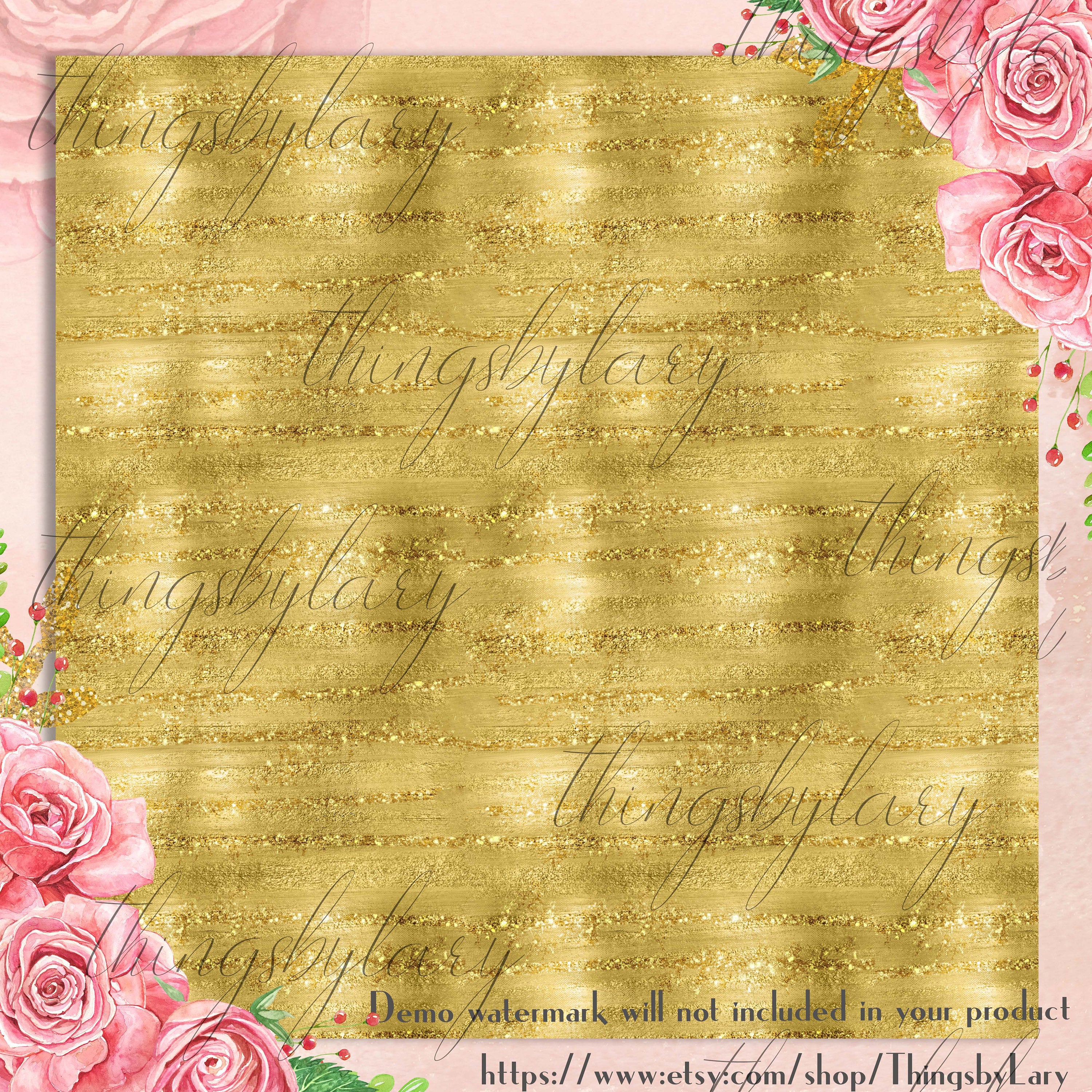 34 Glam Gold Papers 12 inch, 300 Dpi Planner Paper, Commercial Use, Scrapbook Paper, Gold Glitter, Luxury Gold Paper, Digital 24k Gold Paper