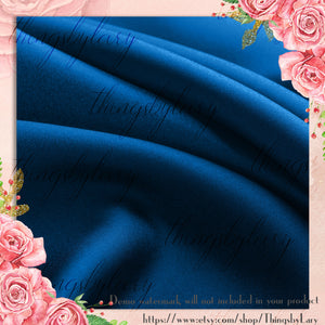42 Royal Blue Satin Silk Cloth Papers 12 inch, 300 Dpi Planner Paper, Commercial Use, Scrapbook Paper, Royal Blue Foil, Digital Luxury Cloth