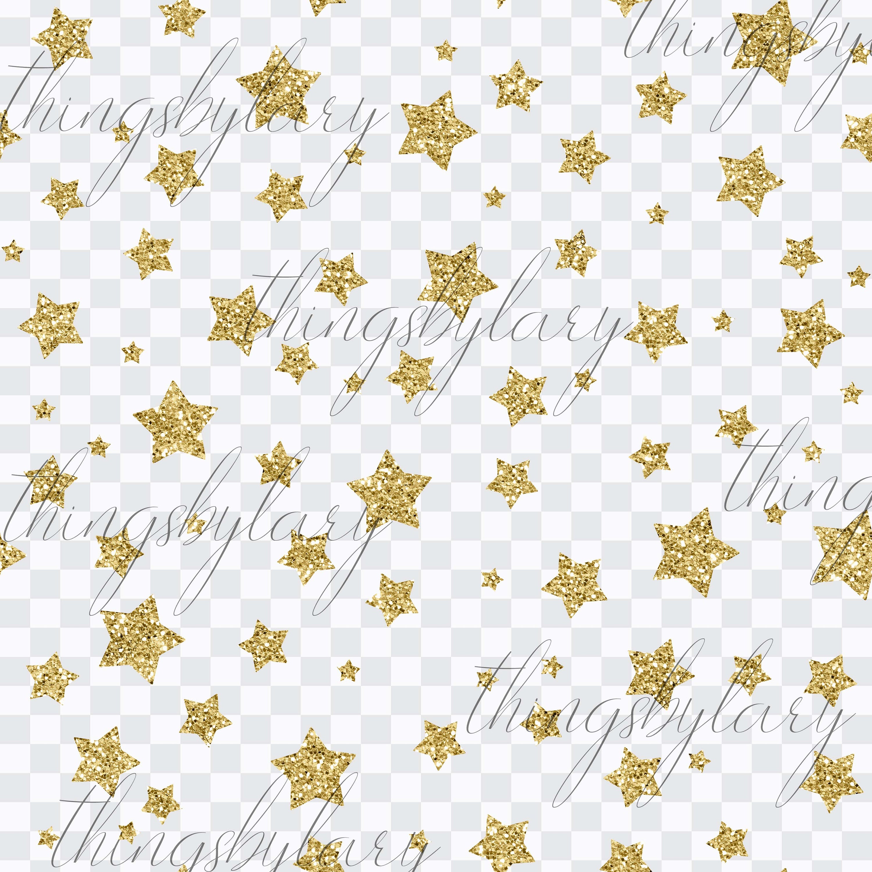 12 Gold Glitter Star Overlay Images, Transparent PNG 300 Dpi 12inch Commercial Use Instant Download, Seamless Pattern, Gold Glitter Overlay