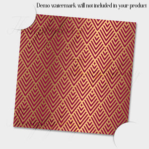 16 Navy and Burgundy Art Deco Seamless Papers 12 x 12 inch 300 Dpi Instant Download, Scrapbook Papers, Seamless Pattern