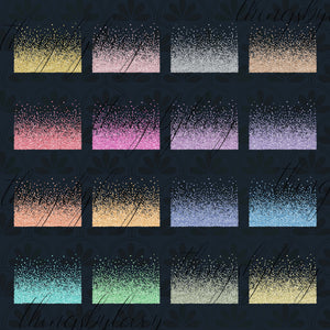 16 Glitter Confetti Overlay Images, 16 Colors, Glitter Borders, Glitter Confetti Clipart, Digital Confetti, Glitter Overlay, Commercial Use