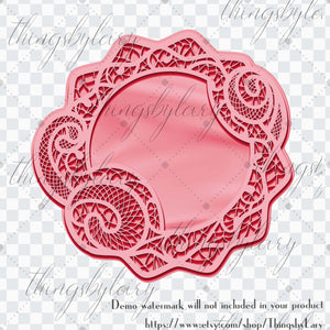 100 Round Crochet Lace Clip Arts, Fashion Cliparts 300 Dpi Instant Download Commercial Use, Scrapbook Mother Day Kit, Valentine Kit Lace Kit