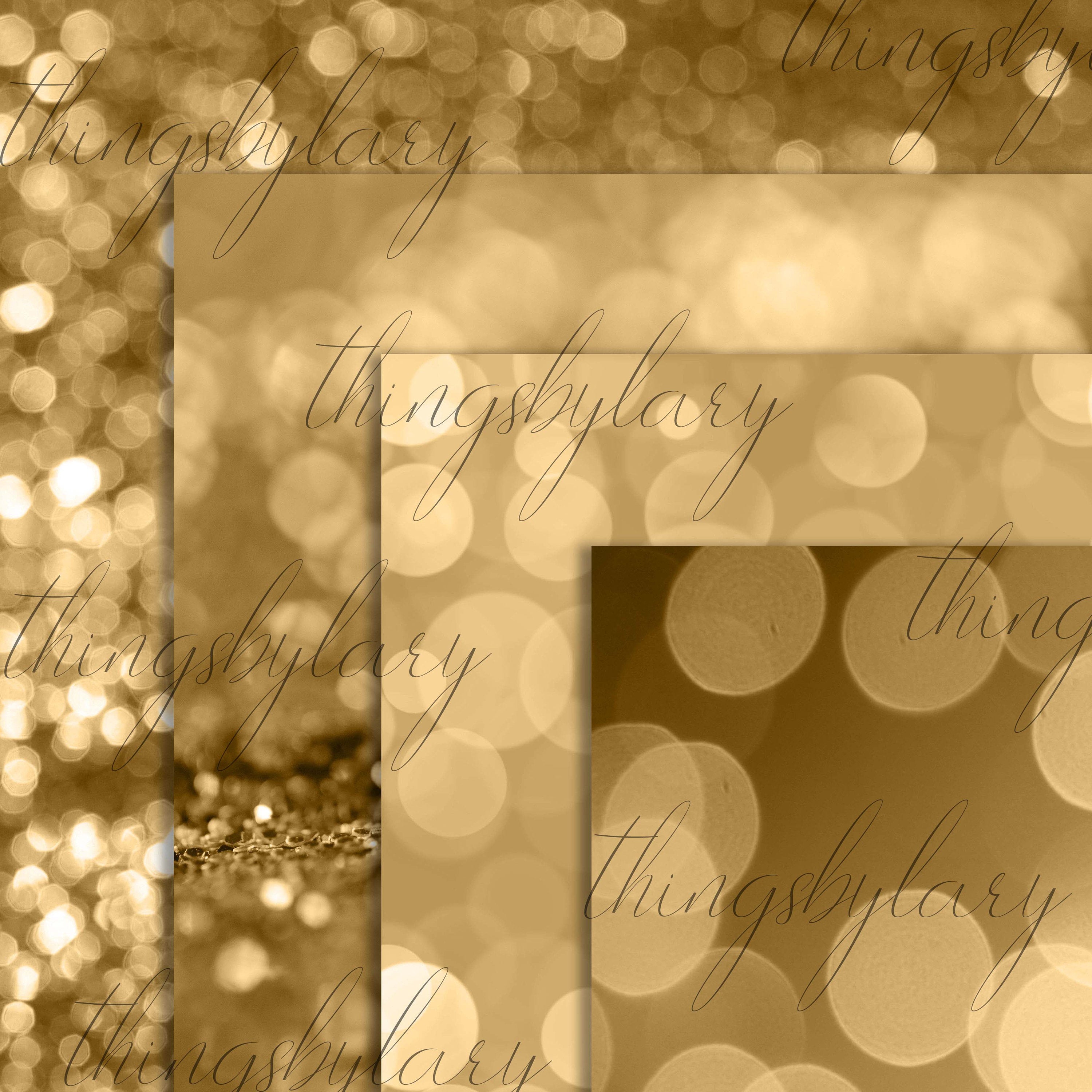 42 Antique Gold Bokeh and Glitter Papers 12 inch 300 Dpi Instant Download Commercial Use, Planner Paper, Scrapbook Gold Kit, Real Gold Paper