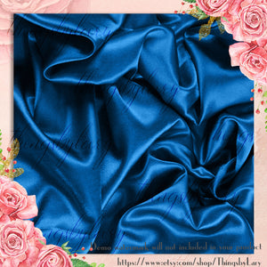 42 Royal Blue Satin Silk Cloth Papers 12 inch, 300 Dpi Planner Paper, Commercial Use, Scrapbook Paper, Royal Blue Foil, Digital Luxury Cloth