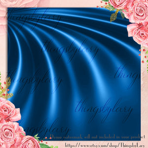 42 Royal Blue Satin Silk Cloth Papers 12 inch, 300 Dpi Planner Paper, Commercial Use, Scrapbook Paper, Royal Blue Foil, Digital Luxury Cloth