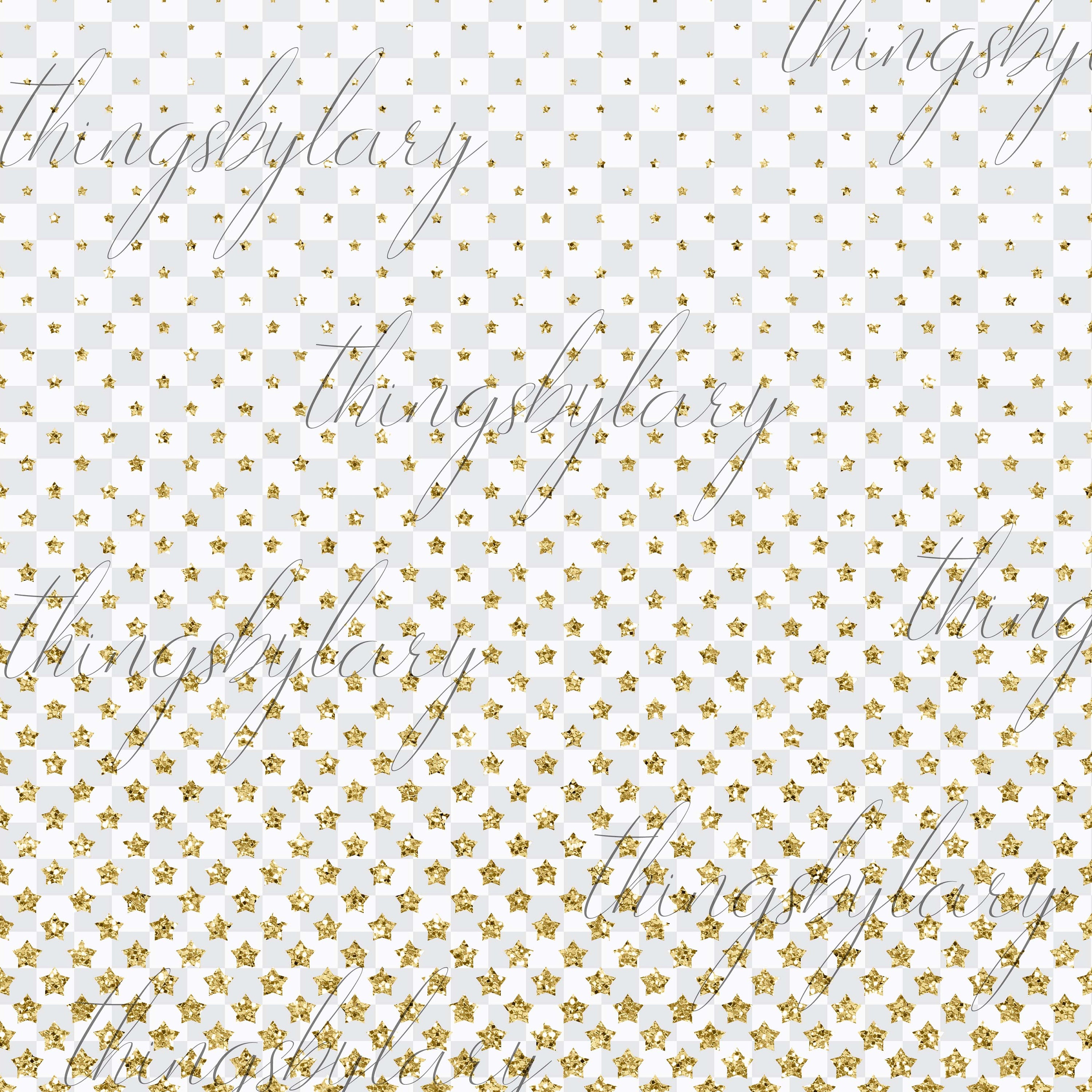 12 Gold Glitter Star Overlay Images, Transparent PNG 300 Dpi 12inch Commercial Use Instant Download, Seamless Pattern, Gold Glitter Overlay