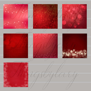 16 Luxury Red Bokeh Valentine Background Digital Images 12inch 300 Dpi Planner Paper Scrapbook Paper Valentine Wedding Romantic Bokeh Heart