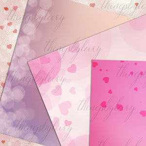 18 Luxury Bokeh Background Digital Images 12&quot; 300 Dpi Planner Paper Scrapbook Paper Valentine Wedding Romantic Gold Bokeh Heart Card Making