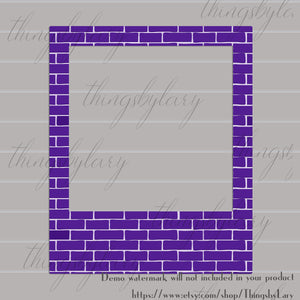 254 Brick Wall Photo Frames Clip arts 300 Dpi PNG Instant Download Commercial Use Bridal Shower Photo Booth Baby Shower Instagram