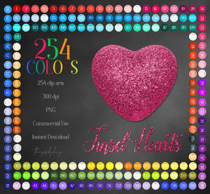254 Real Tinsel Glitter Heart Digital Images PNG 300 Dpi Instant Download Commercial Use Bridal Shower Digital Clip Art Bling Sequin Heart