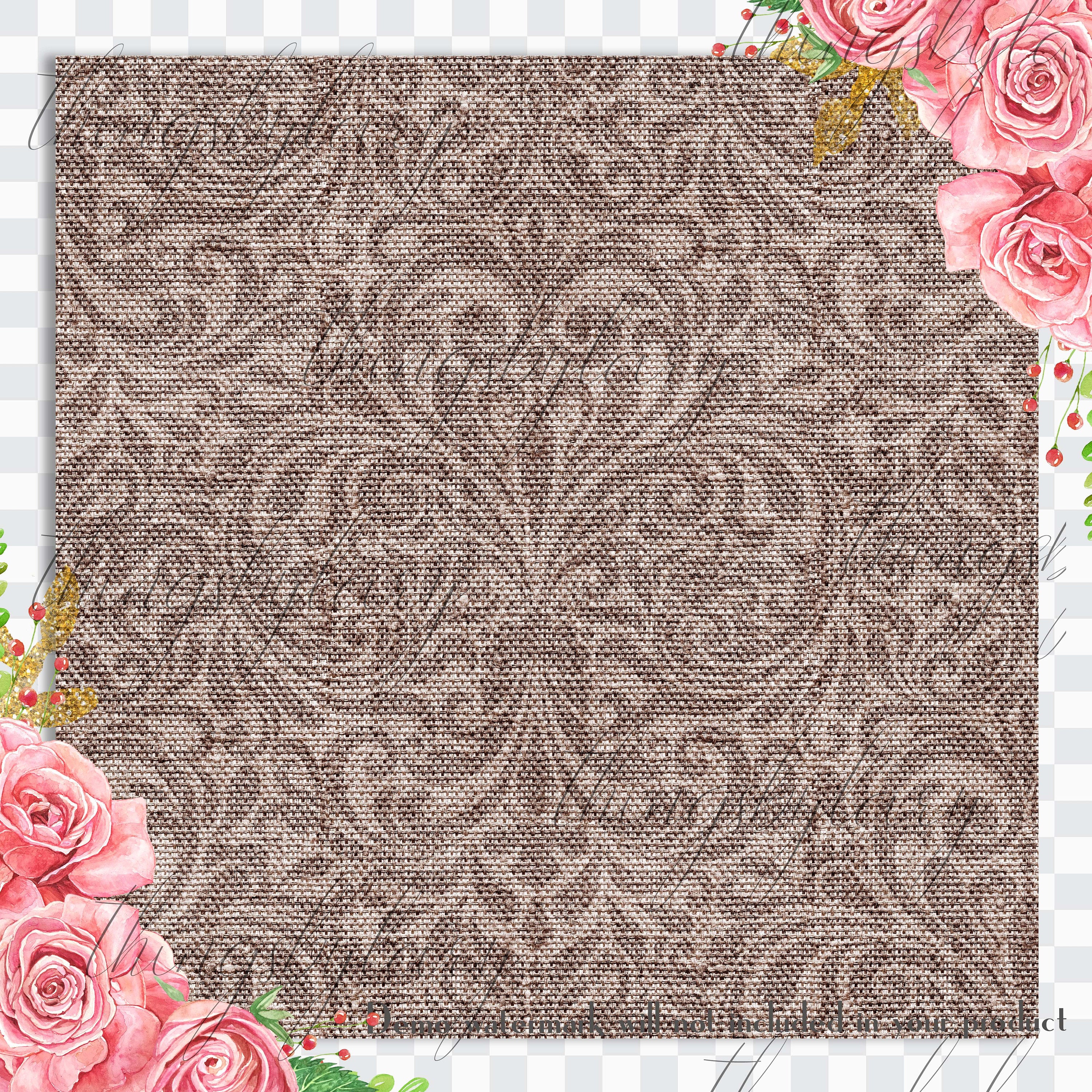 16 Seamless Vintage Damask Linen Burlap Digital Papers 12x12&quot; 300 Dpi Planner Instant Download Commercial Use Shabby Chic Linen Fabric Barn