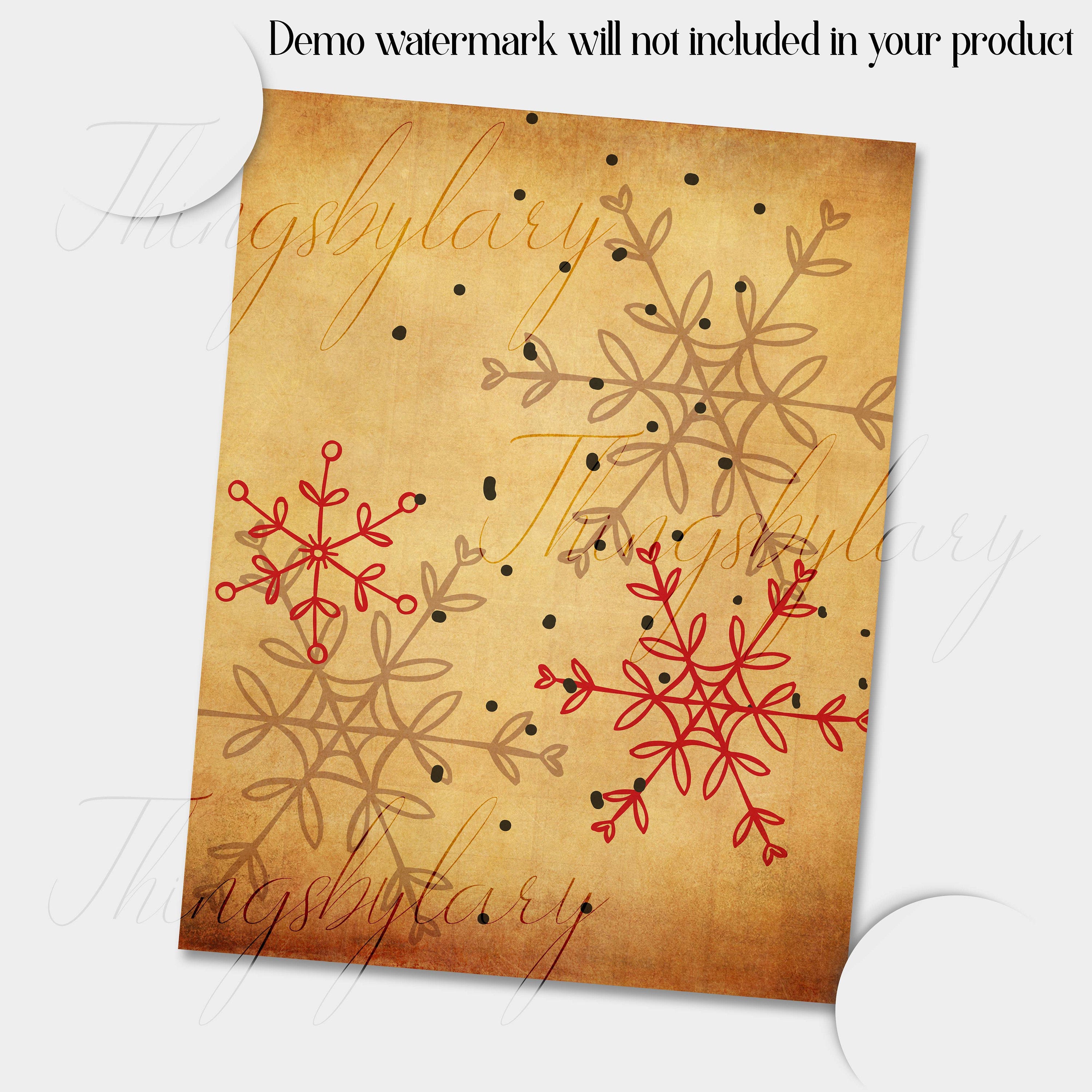 16 Antique Christmas Digital Paper 8.5x11&quot; Instant Download Commercial Use 300 Dpi Vintage Christmas Parchment Old Papers Holiday Winter