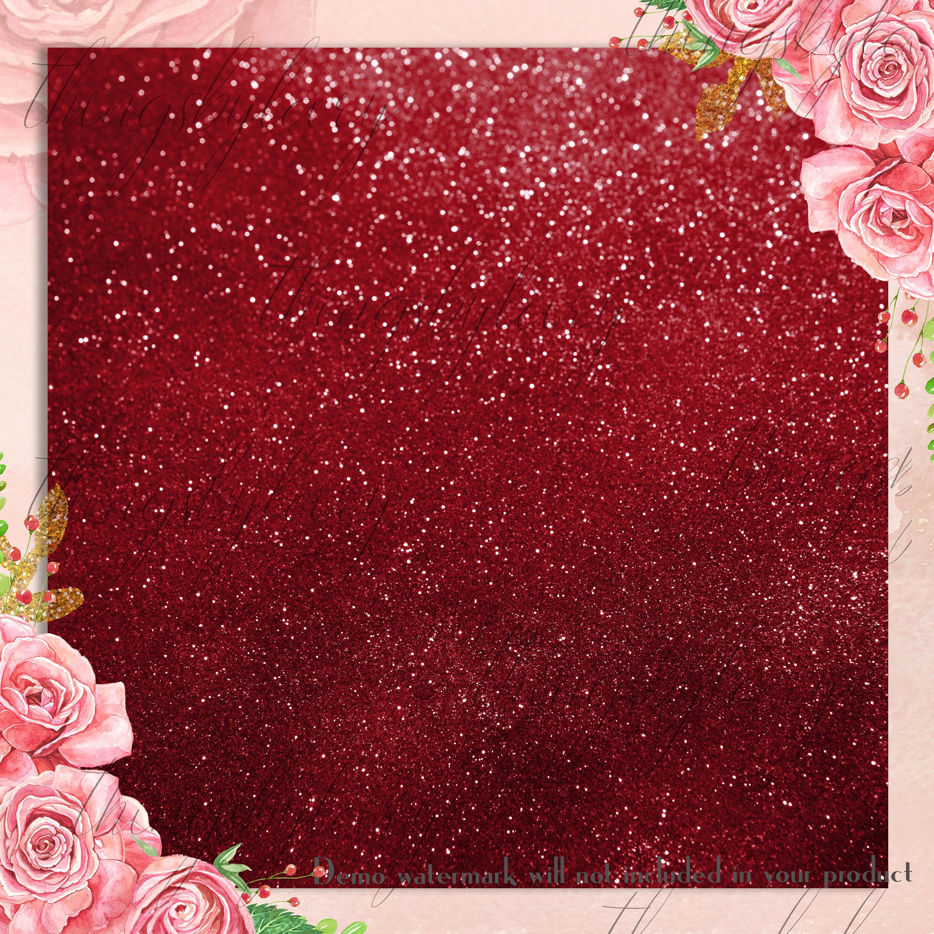 42 Red Glitter Sequin Digital Papers 12x12&quot; 300 Dpi Planner Paper Commercial Use Instant Download Scrapbook Digital Glitter Sequin Tinsel