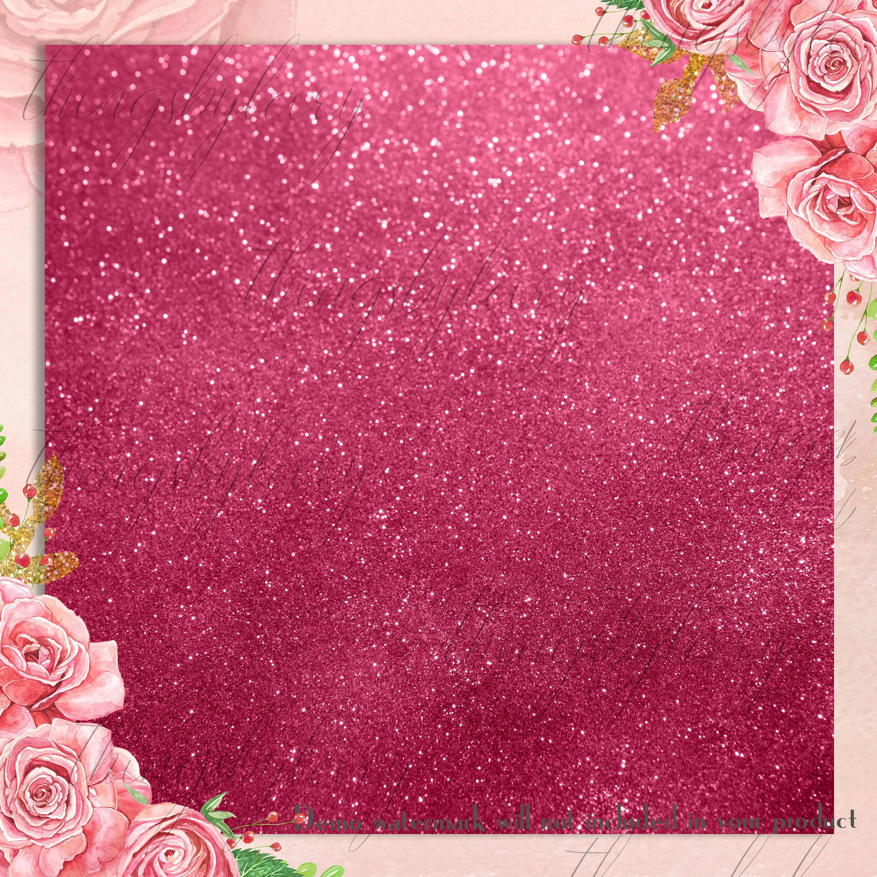 42 Blush Pink Glitter Sequin Digital Papers 12x12&quot; 300 Dpi Planner Paper Commercial Use Instant Download Scrapbook Digital Glitter Tinsel