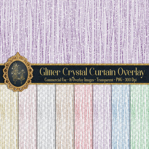 32 Glitter Crystal Curtain Tinsel Strands Hanging Overlay Images 16 Colors Glitter Commercial Use PNG Transparent 300 Dpi glitter strands