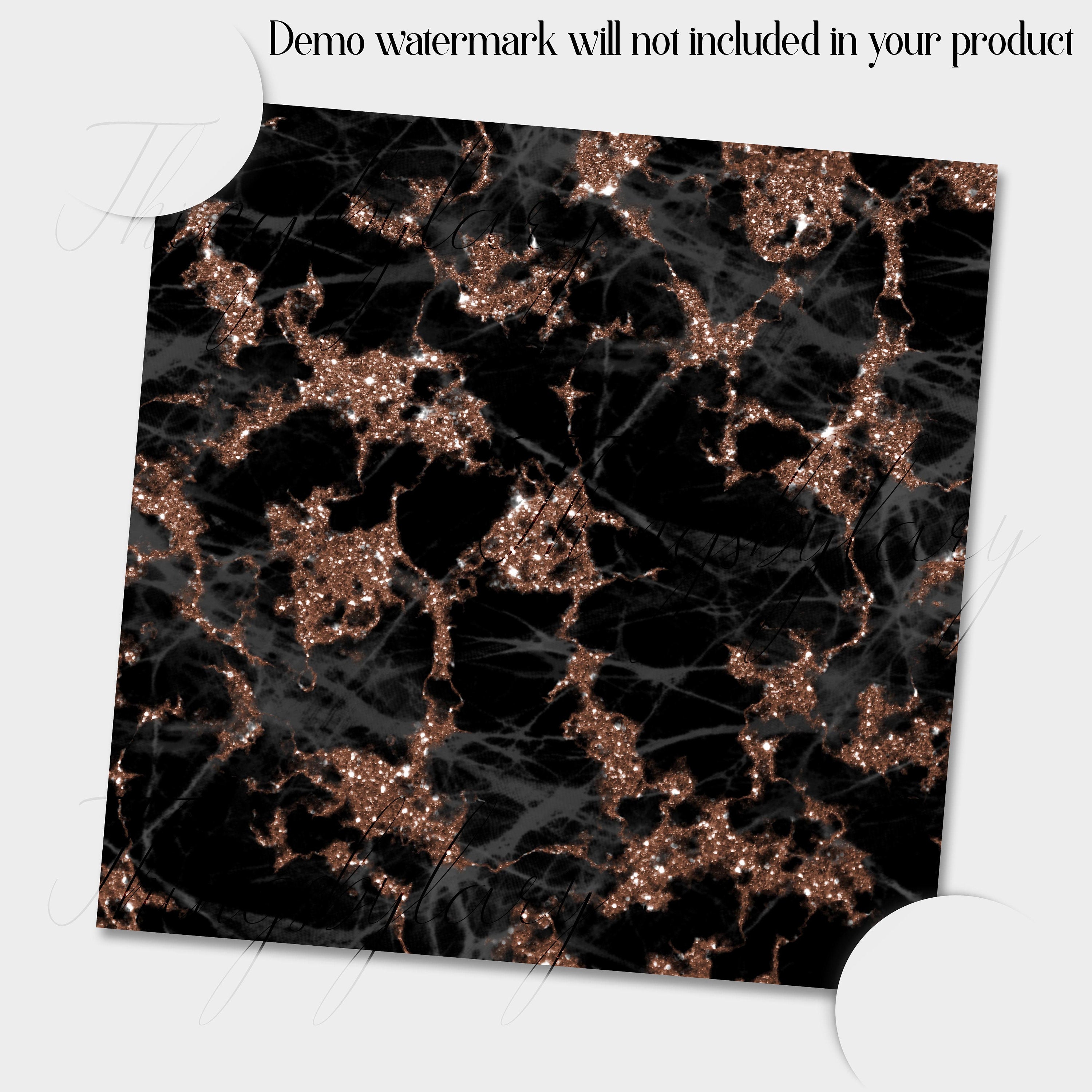 100 Seamless Glitter and Black Marble Digital Papers 12x12&quot; 300 Dpi Commercial Use Planner Paper Scrapbook Luxury Natural Texture Gold Black