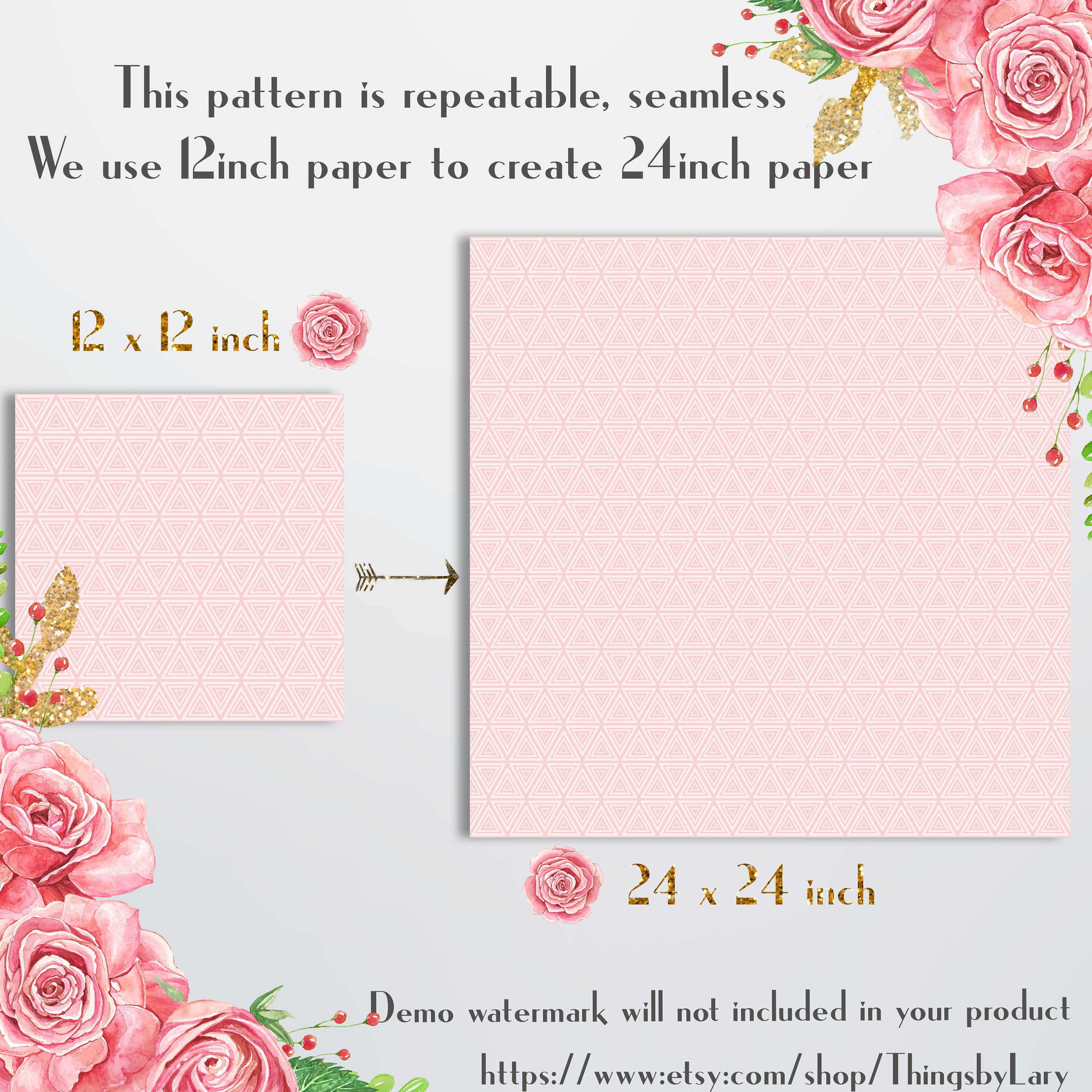 16 Seamless Luxury Blush Pink Digital Papers 300 dpi commercial use blush pink pattern pink damask art deco houndstooth wedding shabby chic