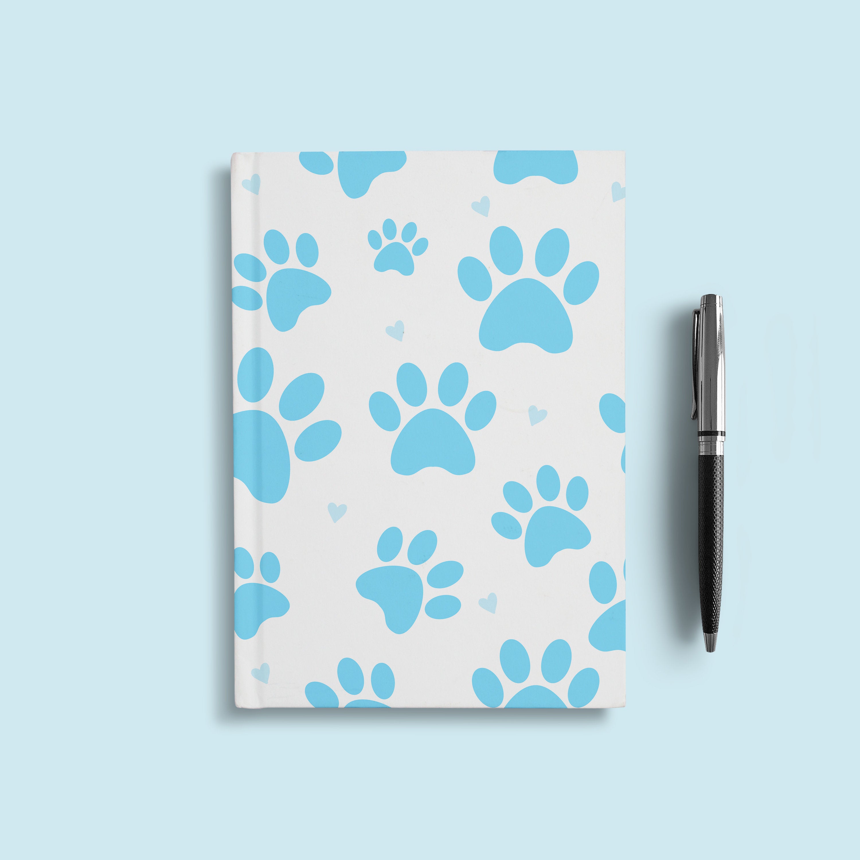 100 Seamless Color Paw Print in White Digital Papers 12x12&quot; 300 Dpi Commercial Use Instant Download Printable Animal Easter Dog Cat Pet Foot